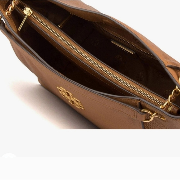 Tory Burch Britten Leather Triple Compartment Bag - Picture 2 of 4